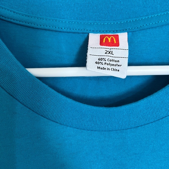 McDonald’s Collector’s Edition Unisex Blue Multi Comic & Fries Graphic Shirt XL - Picture 3 of 4